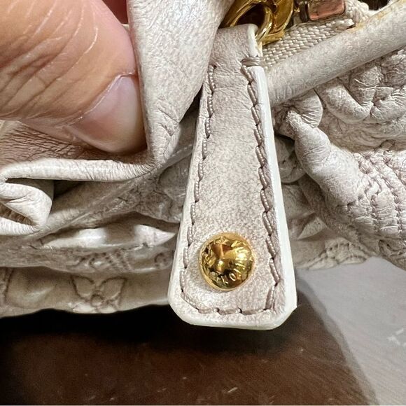 LOUIS VUITTON Monogram Olympe Nimbus PM 18x12 embossed leather EUC - Picture 12 of 17